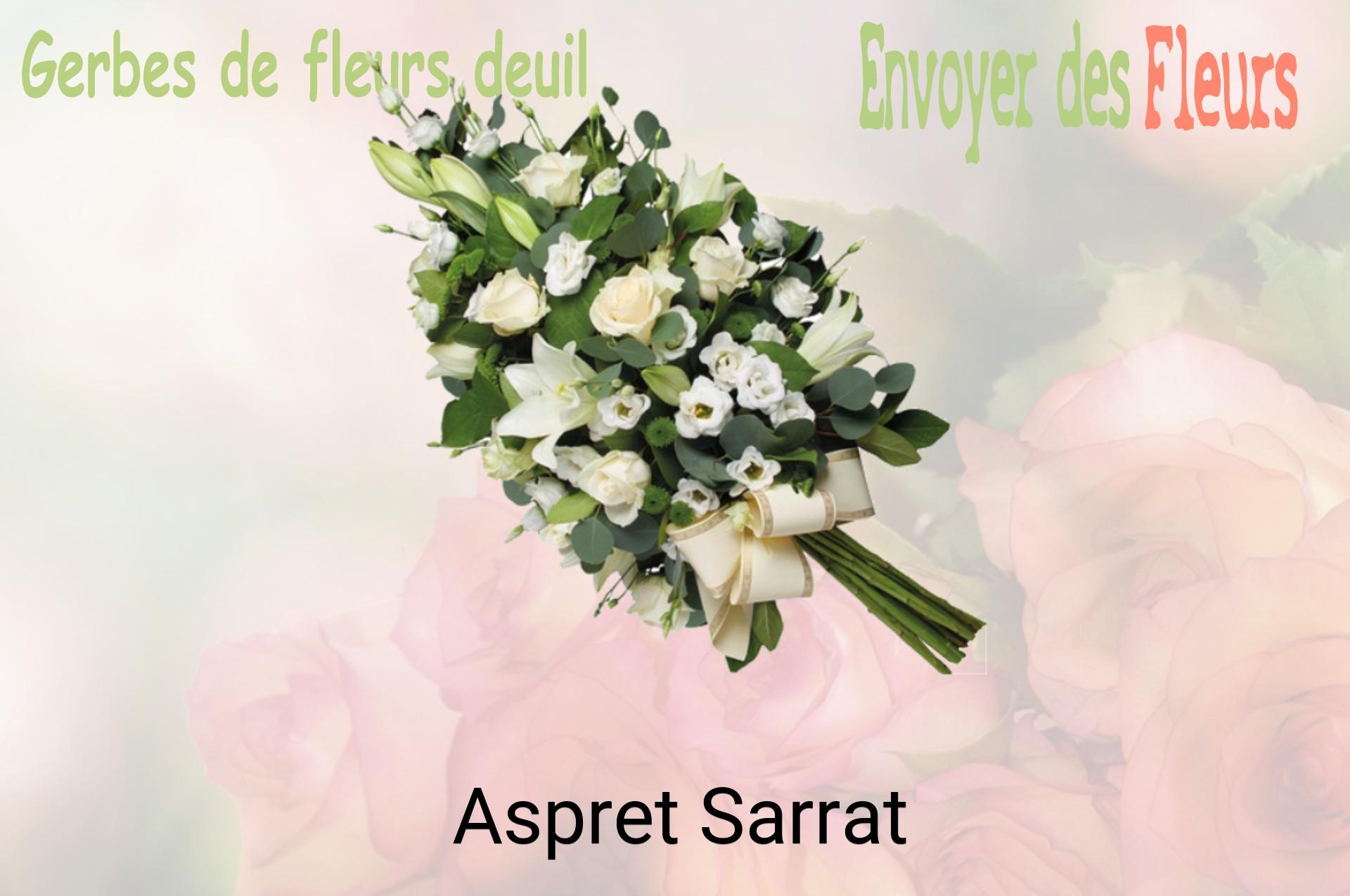 Gerbe de fleurs de deuil livrée à Aspret-Sarrat